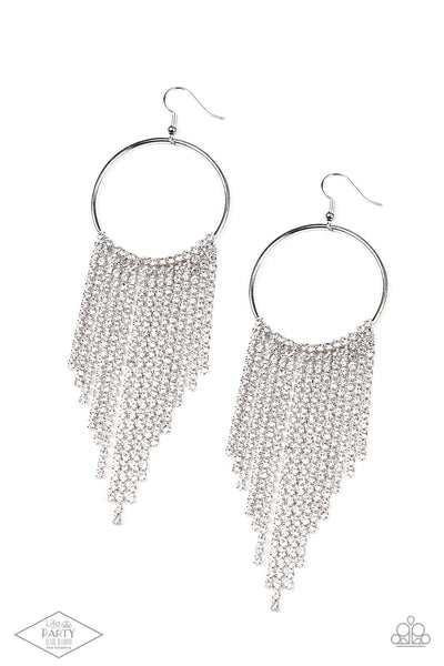 Streamlined Shimmer - White Paparazzi Accessories
