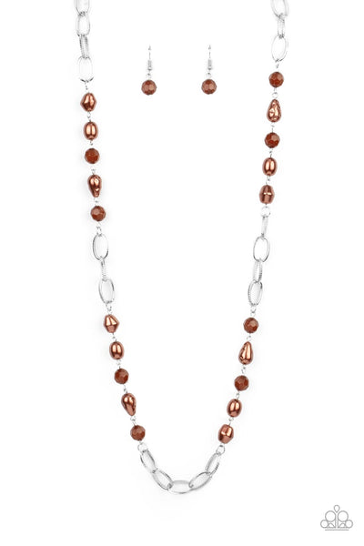 Tea Party Tango - Brown Paparazzi Accessories