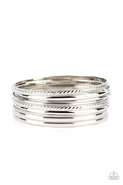 Stackable Shimmer - Silver Paparazzi Accessories