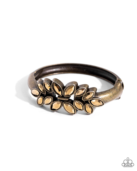 Glamorously Garnished - Brass Paparazzi Accessories