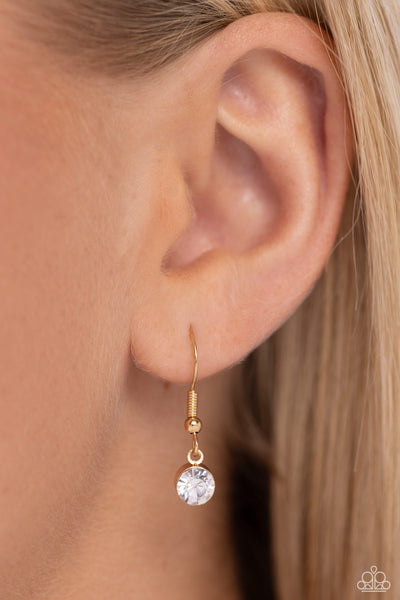 Half of My Heart - Gold Paparazzi Accessories