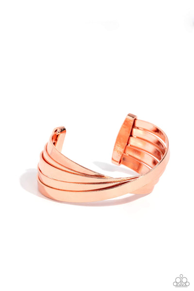 Rebellious Ribbons - Copper Paparazzi Accessories