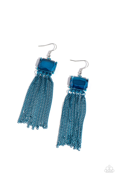 Dreaming Of TASSELS - Blue Paparazzi Accessories
