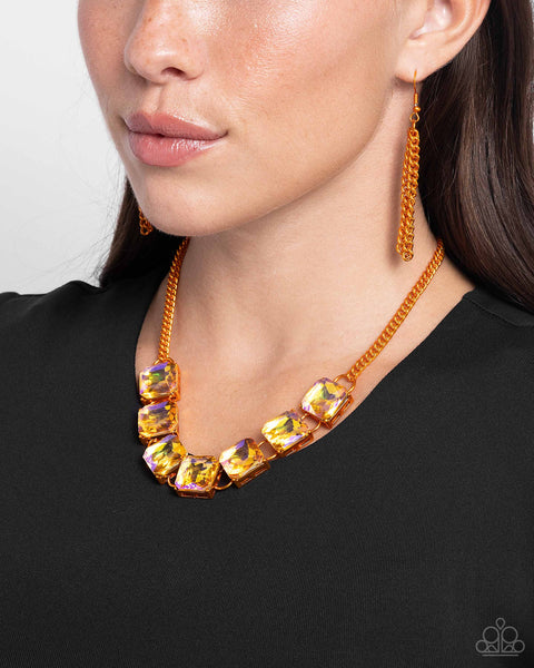 I SQUARE to Secrecy - Orange Paparazzi Accessories