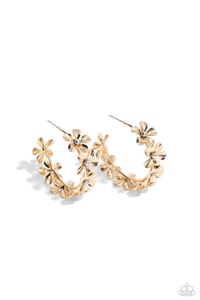 Floral Flamenco - Gold Paparazzi Accessories