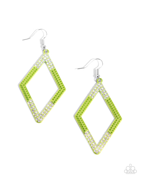 Eloquently Edgy - Green Paparazzi Accessories
