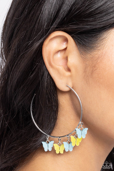 Bemusing Butterflies - Blue Paparazzi Accessories
