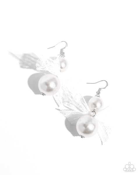 Elegance Ease - White Paparazzi Accessories