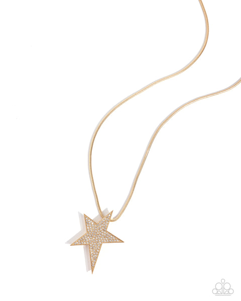 Patriotic Performer - Gold Paparazzi Accessories