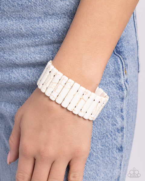 Southern Standing - White Paparazzi Accessories