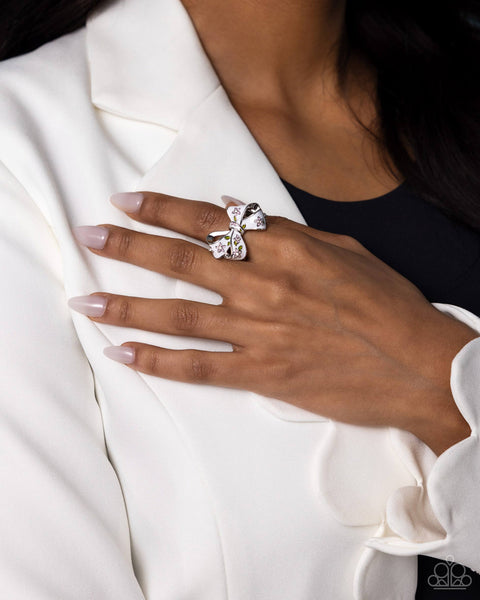 BOW Caution to the Wind - Pink Paparazzi Accessories