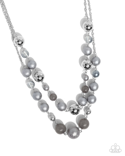 Beaded Benefit - Silver Paparazzi Accessories