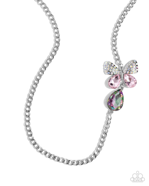 Fluttering Finesse - Pink Paparazzi Accessories