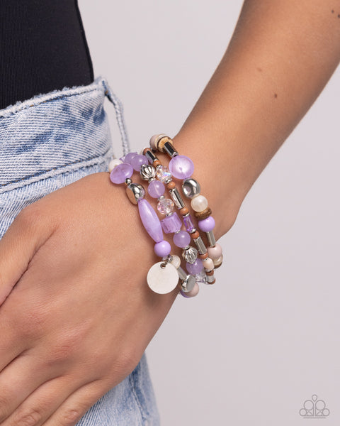 Cloudy Chic - Purple Paparazzi Accessories