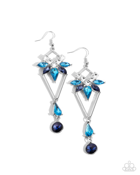 Shoulder-Dusting Shimmer - Blue Paparazzi Accessories