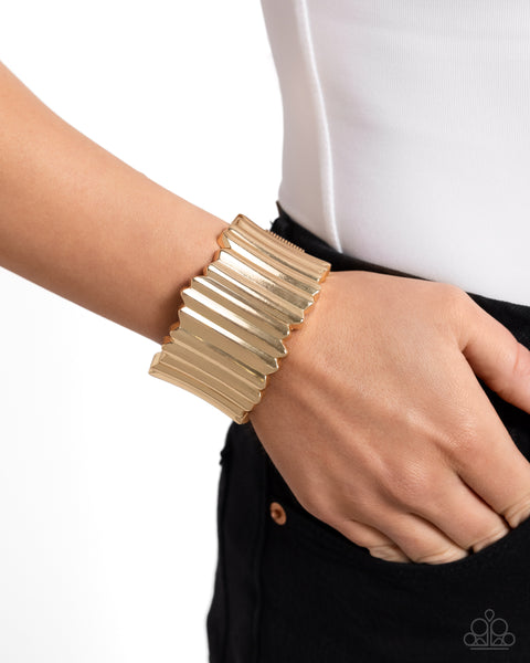 Warped Welding - Gold Paparazzi Accessories