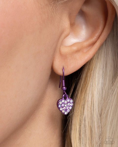 Homecoming Hearts - Purple  Paparazzi Accessories