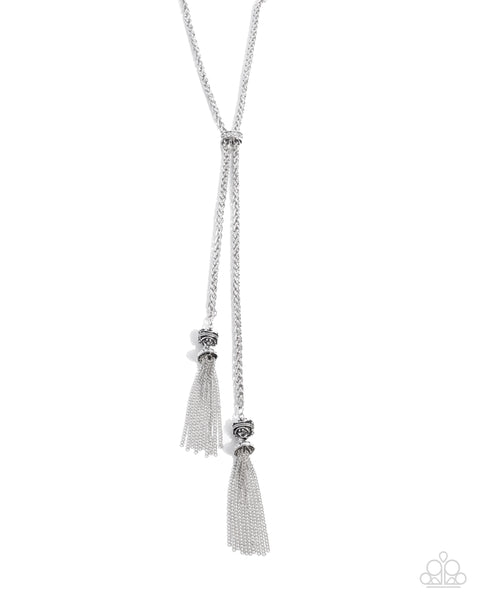 Tassel Transit - White Paparazzi Accessories