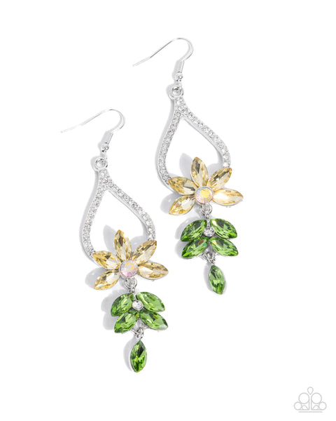 Floral Fuss - Yellow Paparazzi Accessories