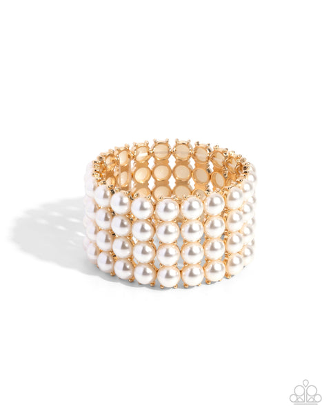 OmbrÃ© Overture - Gold Paparazzi Accessories