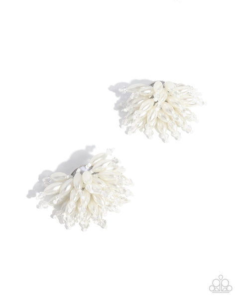 Sunset Shower - White Paparazzi Accessories