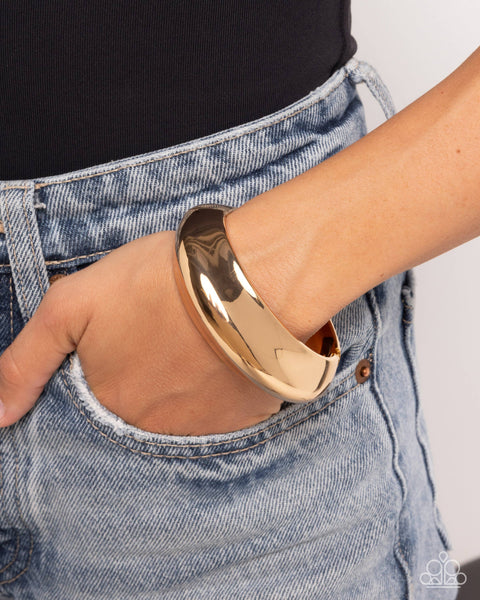 Rainy Refulgence - Gold Paparazzi Accessories