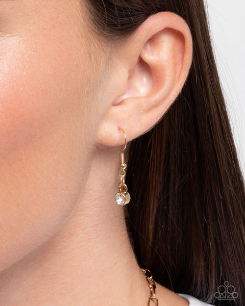 Focused Affection - Gold Paparazzi Accessories