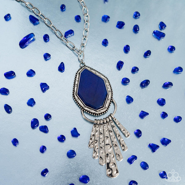 Stamped Statement - Blue Paparazzi Accessories