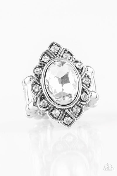 Power Behind The Throne - White Paparazzi Accessories