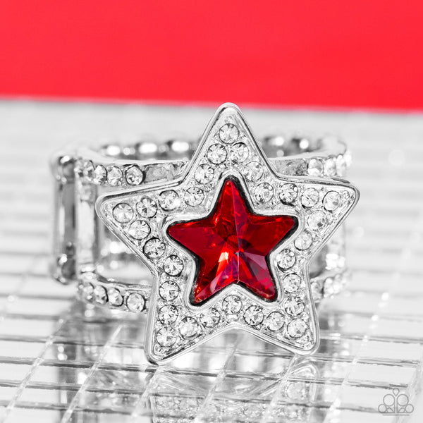 One Nation Under Sparkle - Red Paparazzi Accessories