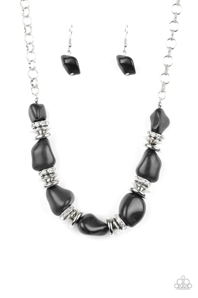 Stunningly Stone Age - Black Paparazzi Accessories