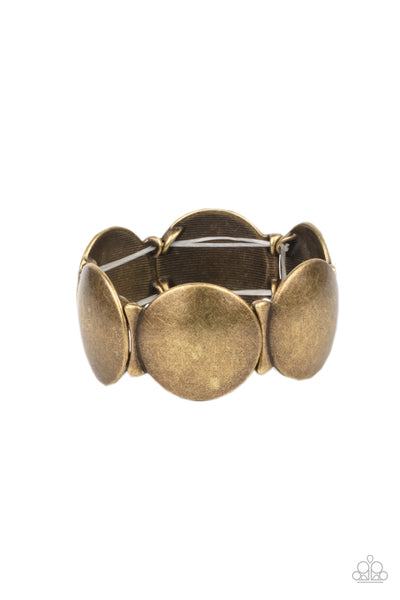 Going, Going, GONG! - Brass Paparazzi Accessories