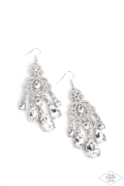 Queen Of All Things Sparkly - White Paparazzi Accessories