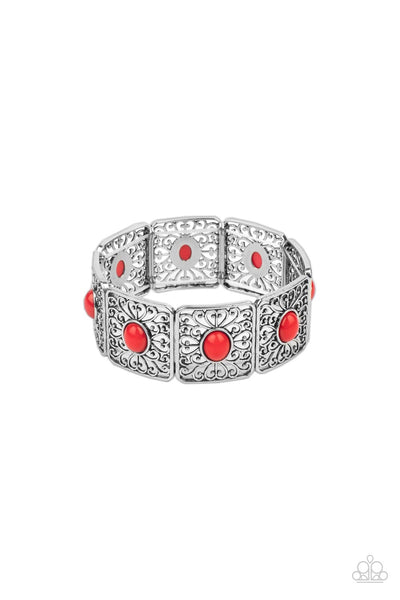 Cakewalk Dancing - Red Paparazzi Accessories