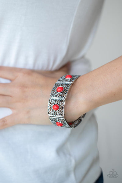 Cakewalk Dancing - Red Paparazzi Accessories
