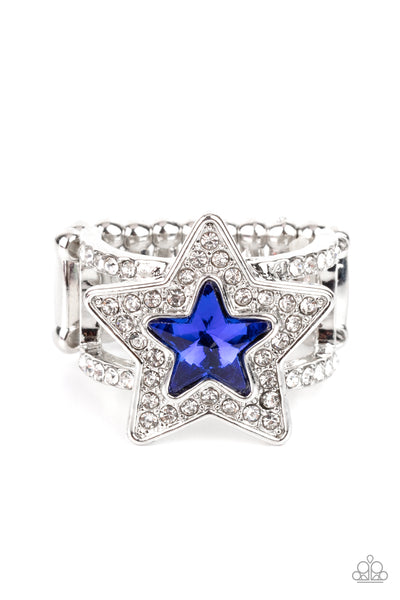 One Nation Under Sparkle - Blue Paparazzi Accessories