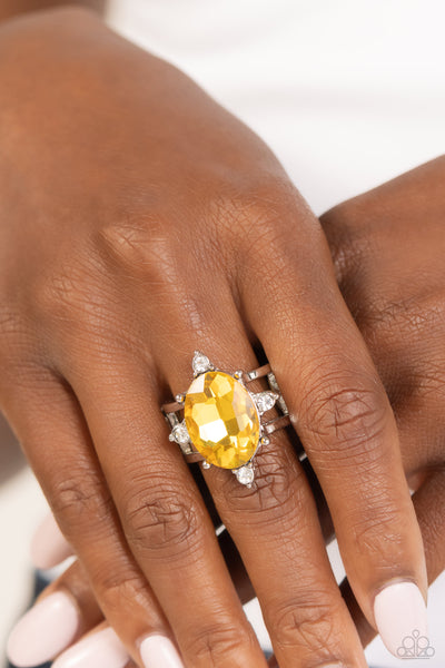 Sensational Sparkle - Yellow Paparazzi Accessories