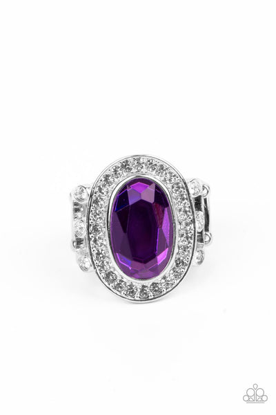 Always OVAL-achieving - Purple Paparazzi Accessories