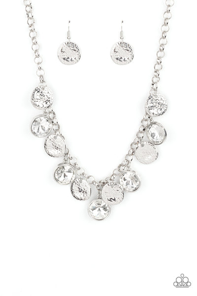 Spot On Sparkle - White Paparazzi Accessories