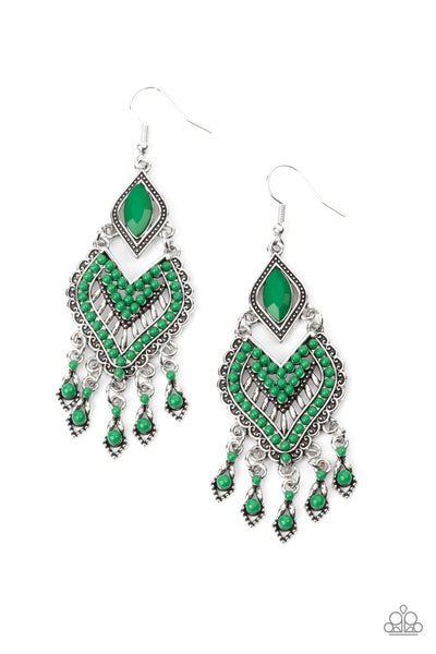 Dearly Debonair - Green Paparazzi Accessories