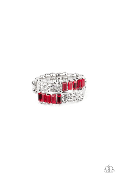 Put Them in Check - Red Paparazzi Accessories