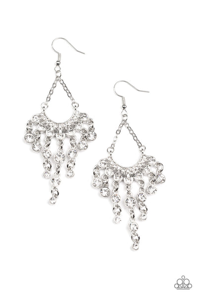 Commanding Candescence - White Paparazzi Accessories