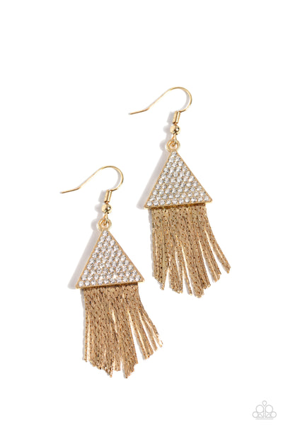 Pyramid SHEEN - Gold Paparazzi Accessories