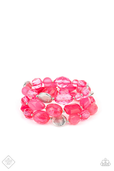 Oceanside Bliss - Pink Paparazzi Accessories