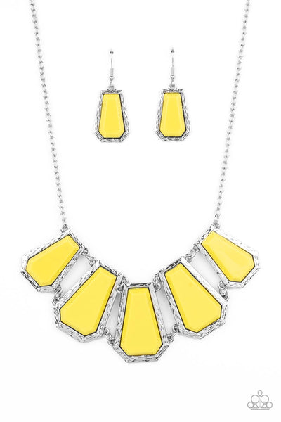 Stellar Heiress - Yellow Paparazzi Accessories