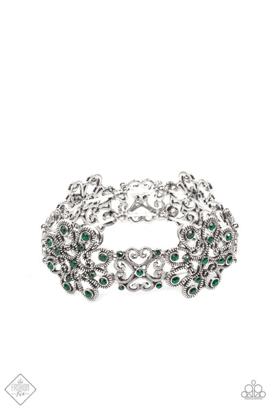 Regal Recognition - Green Paparazzi Accessories