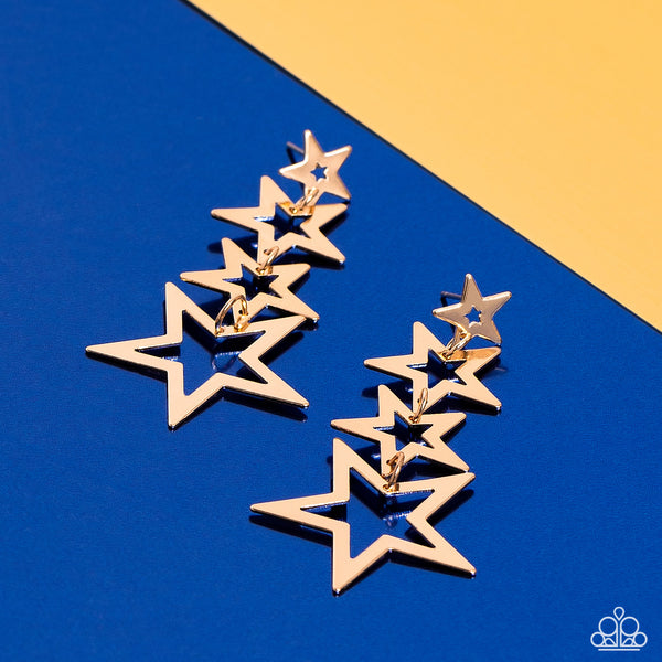 Superstar Crescendo - Gold Paparazzi Accessories