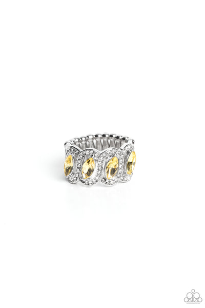 Staggering Sparkle - Yellow Paparazzi Accessories