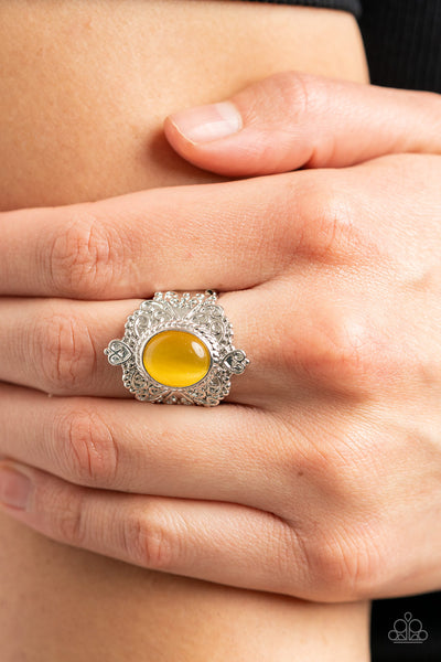 Delightfully Dreamy - Yellow Paparazzi Accessories