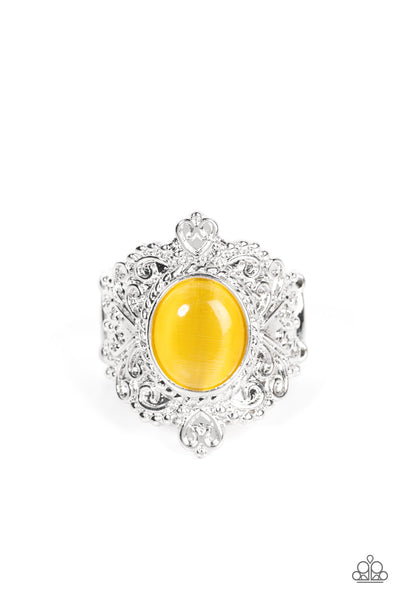 Delightfully Dreamy - Yellow Paparazzi Accessories